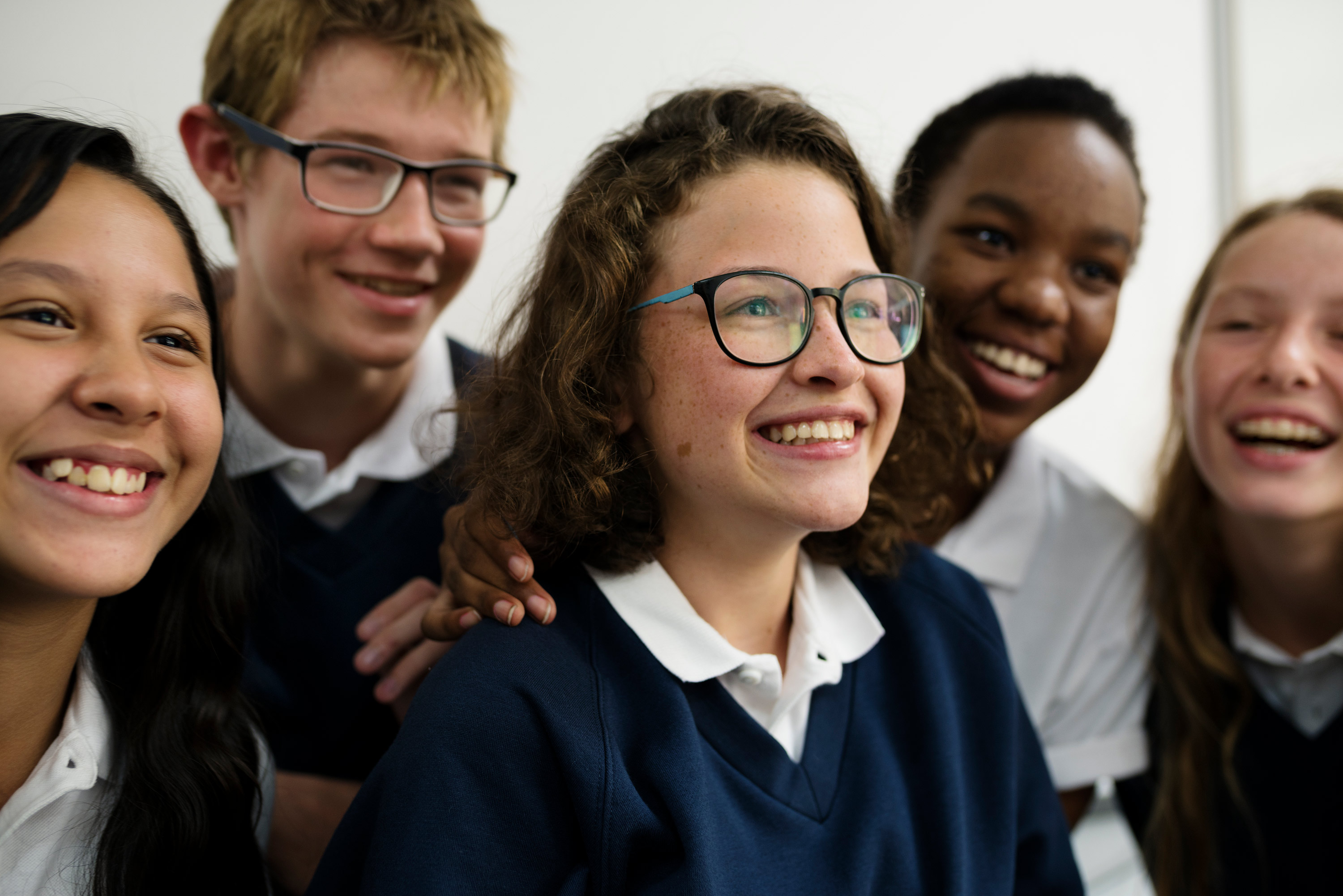 Group Of Students Friends Together Smiling